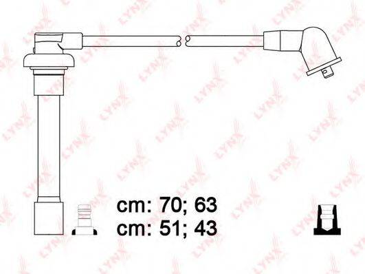 LYNXAUTO SPC3408 Комплект дротів запалювання