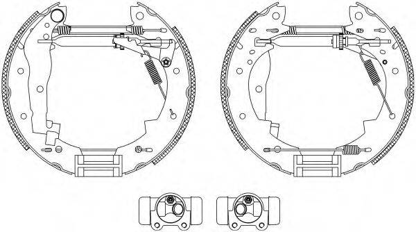 HELLA PAGID 8DB355003851 Комплект гальмівних колодок