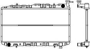 NISSAN 21460-58Y00(STD) Радіатор, охолодження двигуна