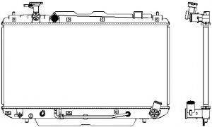 SAKURA AUTOMOTIVE 34611019 Радіатор, охолодження двигуна