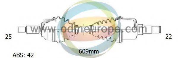 ODM-MULTIPARTS 18301021 Приводний вал