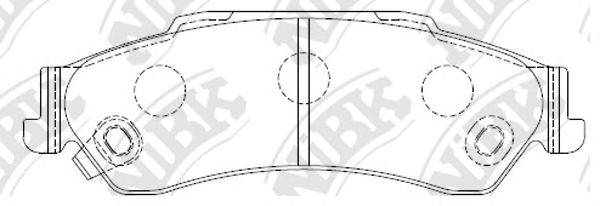 ISUZU 8180261560 Комплект гальмівних колодок, дискове гальмо