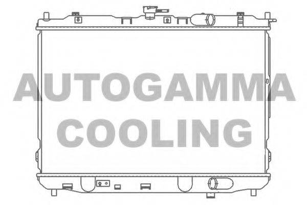 AUTOGAMMA 104173 Радіатор, охолодження двигуна