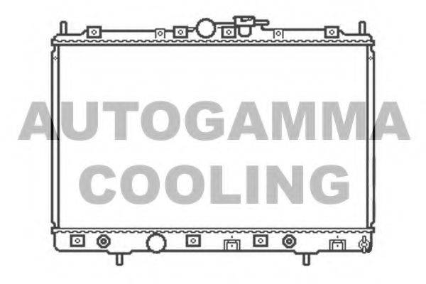 AUTOGAMMA 104855 Радіатор, охолодження двигуна