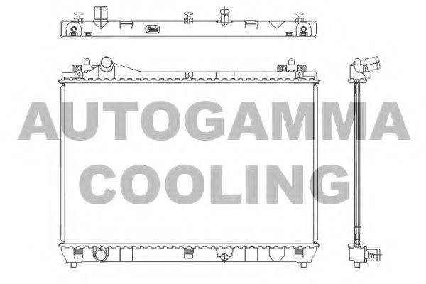 AUTOGAMMA 105137 Радіатор, охолодження двигуна