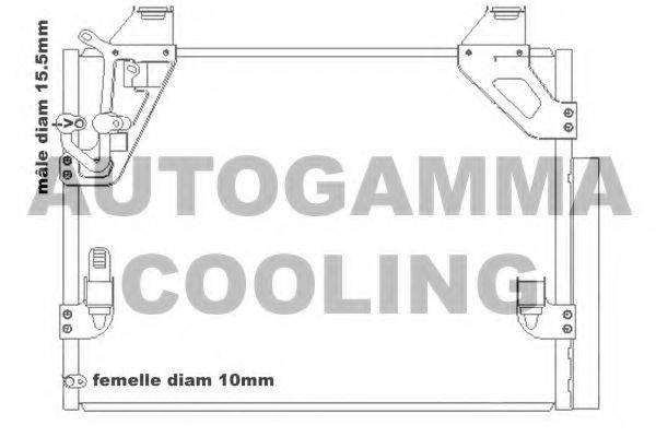 AUTOGAMMA 105552 Конденсатор, кондиціонер