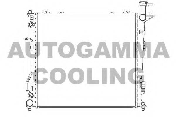 AUTOGAMMA 107028 Радіатор, охолодження двигуна