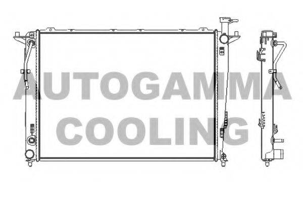 AUTOGAMMA 107384 Радіатор, охолодження двигуна