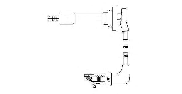 BREMI 781E34 Провід запалювання