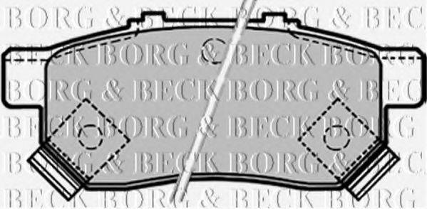 BORG & BECK BBP1657 Комплект гальмівних колодок, дискове гальмо