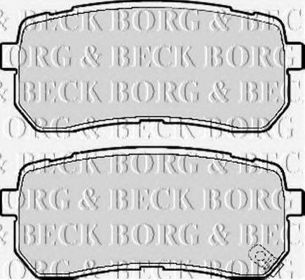 BORG & BECK BBP2117 Комплект гальмівних колодок, дискове гальмо