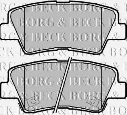 BORG & BECK BBP2370 Комплект гальмівних колодок, дискове гальмо