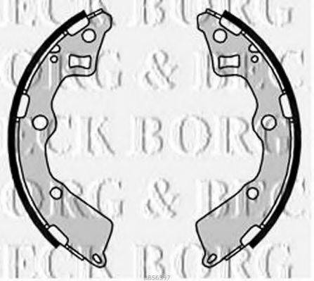 BORG & BECK BBS6397 Комплект гальмівних колодок