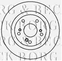 BORG & BECK BBD4426 гальмівний диск