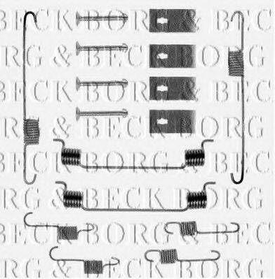 BORG & BECK BBK6049 Комплектуючі, колодки дискового гальма