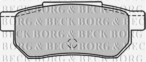 BORG & BECK BBP1301 Комплект гальмівних колодок, дискове гальмо