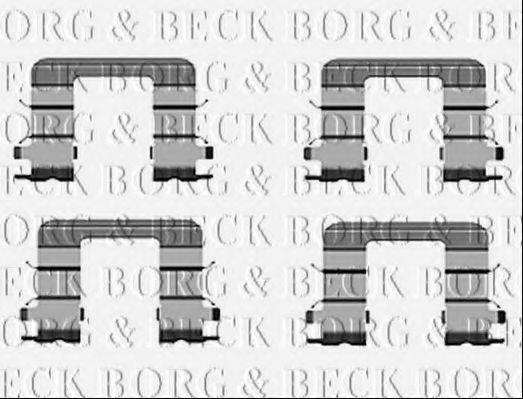 BORG & BECK BBK1537 Комплектуючі, колодки дискового гальма