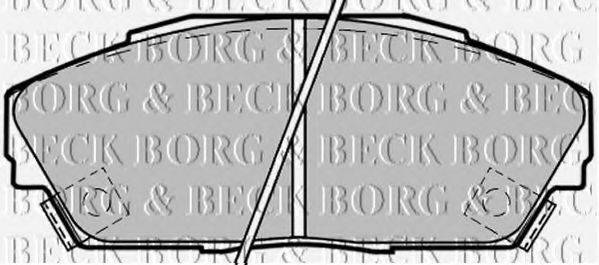 BORG & BECK BBP1217 Комплект гальмівних колодок, дискове гальмо