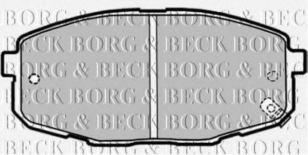 BORG & BECK BBP1868 Комплект гальмівних колодок, дискове гальмо
