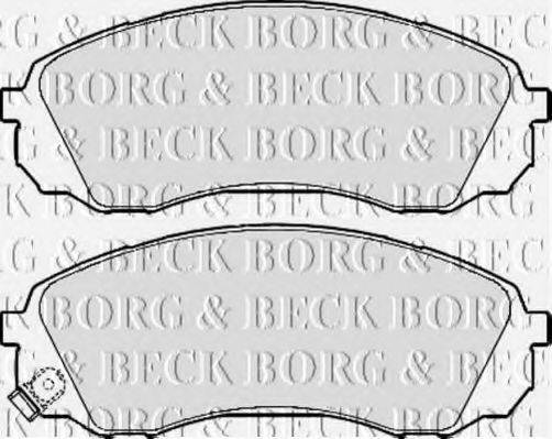 BORG & BECK BBP2126 Комплект гальмівних колодок, дискове гальмо