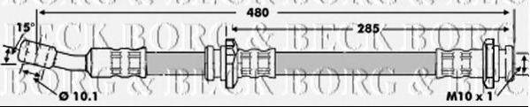 BORG & BECK BBH6821 Гальмівний шланг