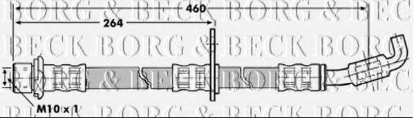 BORG & BECK BBH7264 Гальмівний шланг