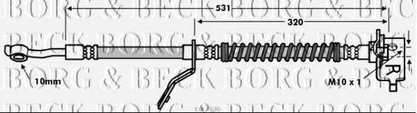 BORG & BECK BBH7630 Гальмівний шланг