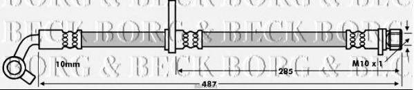 BORG & BECK BBH7681 Гальмівний шланг