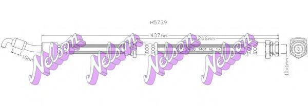 BROVEX-NELSON H5739 Гальмівний шланг