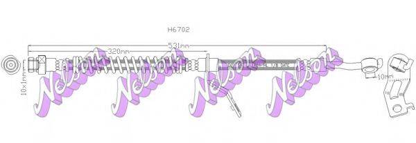 BROVEX-NELSON H6702 Гальмівний шланг