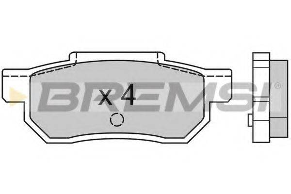 BREMSI BP2351 Комплект гальмівних колодок, дискове гальмо
