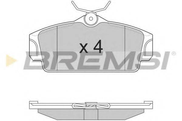 BREMSI 23463 Комплект гальмівних колодок, дискове гальмо