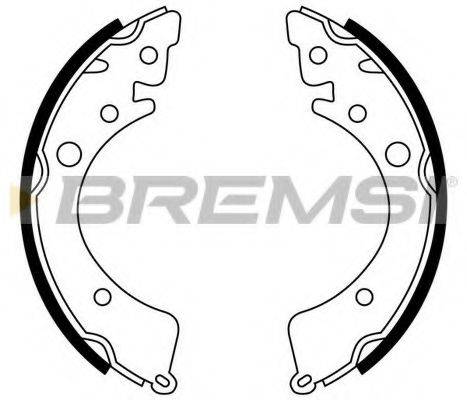 BREMSI GF0702 Комплект гальмівних колодок