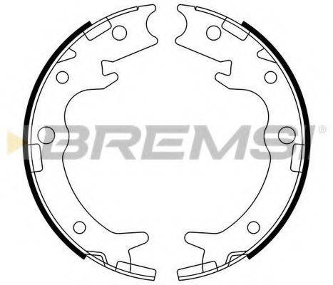 BREMSI GF0713 Комплект гальмівних колодок, стоянкова гальмівна система