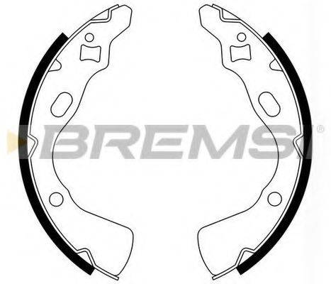 BREMSI GF0770 Комплект гальмівних колодок
