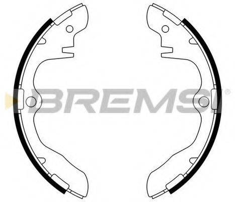 BREMSI 2782 Комплект гальмівних колодок