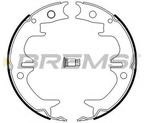 BREMSI 2962 Комплект гальмівних колодок, стоянкова гальмівна система