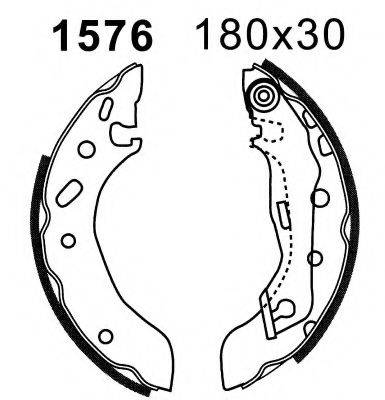 BSF 1576 Комплект гальмівних колодок