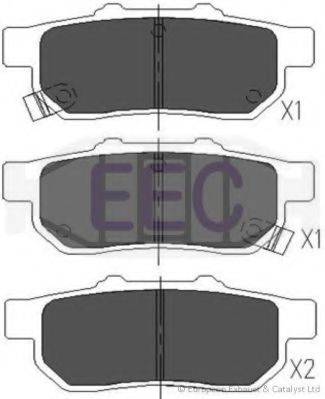 EEC BRP1009 Комплект гальмівних колодок, дискове гальмо