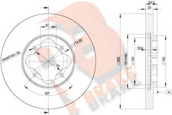 R BRAKE 78RBD20837