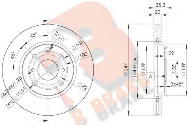 R BRAKE 78RBD24700