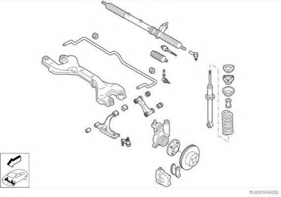 HERTH+BUSS JAKOPARTS N01956VA Рульове управління; Підвіска колеса