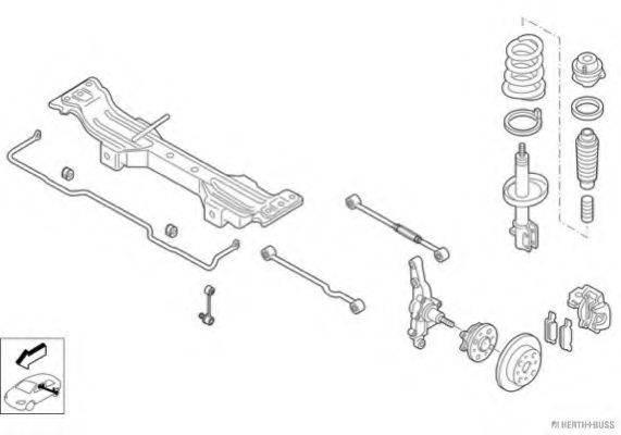 HERTH+BUSS JAKOPARTS N02895HA Рульове управління; Підвіска колеса
