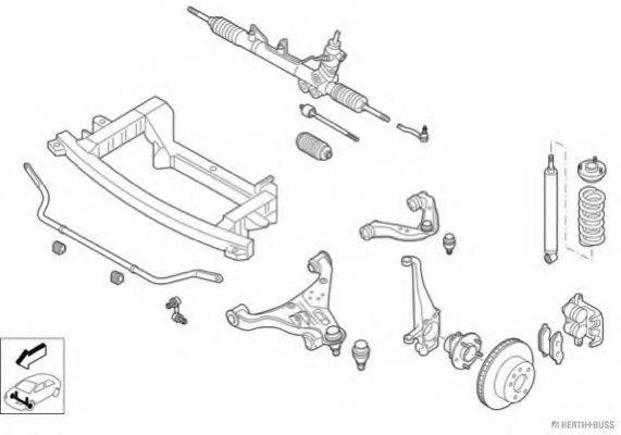 HERTH+BUSS JAKOPARTS N04071VA Рульове управління; Підвіска колеса