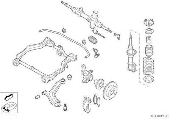 HERTH+BUSS JAKOPARTS N00313VA Рульове управління; Підвіска колеса