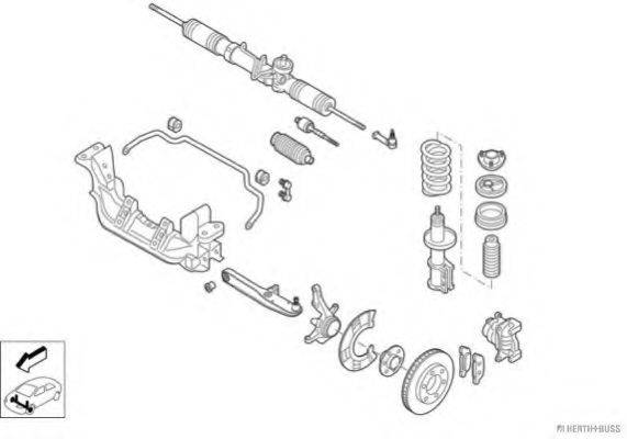 HERTH+BUSS JAKOPARTS N01815VA Рульове управління; Підвіска колеса