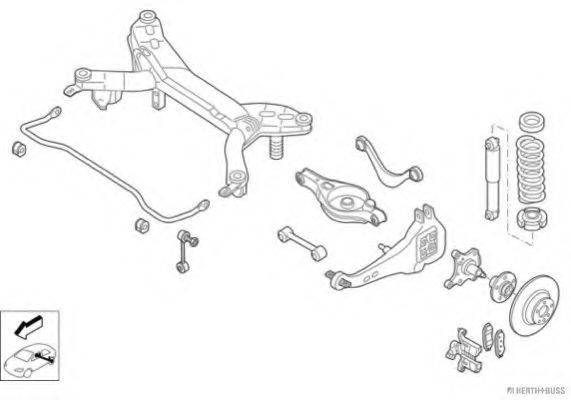HERTH+BUSS JAKOPARTS N02565HA Рульове управління; Підвіска колеса