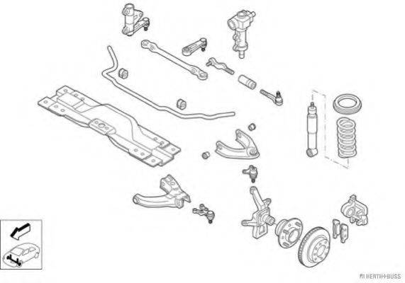 HERTH+BUSS JAKOPARTS N02620VA Рульове управління; Підвіска колеса