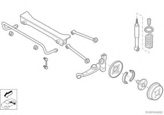 HERTH+BUSS JAKOPARTS N03019HA Рульове управління; Підвіска колеса