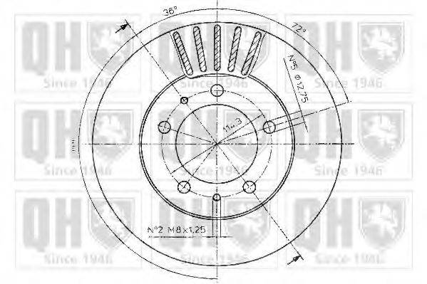 QUINTON HAZELL BDC4987 гальмівний диск